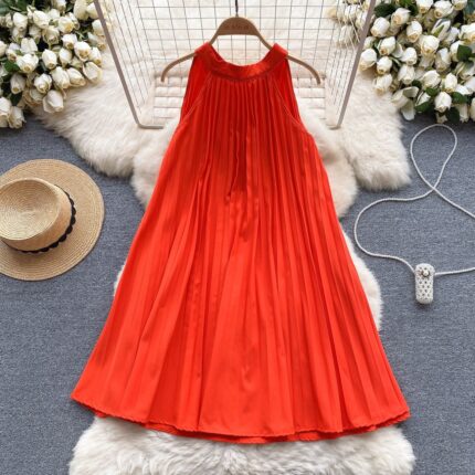 Orange plinting gown